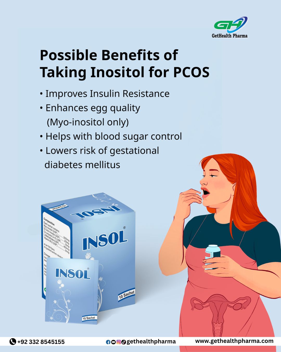 Insol Sachet PCOS Supplement In Pakistan