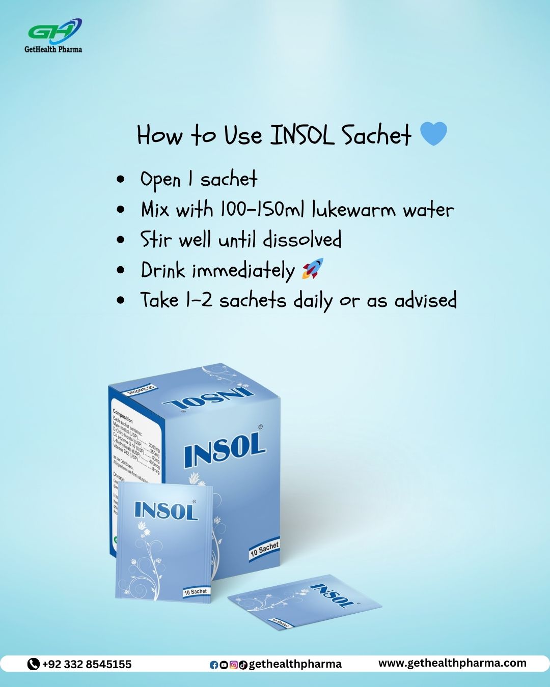 Insol Sachet PCOS Supplement In Pakistan