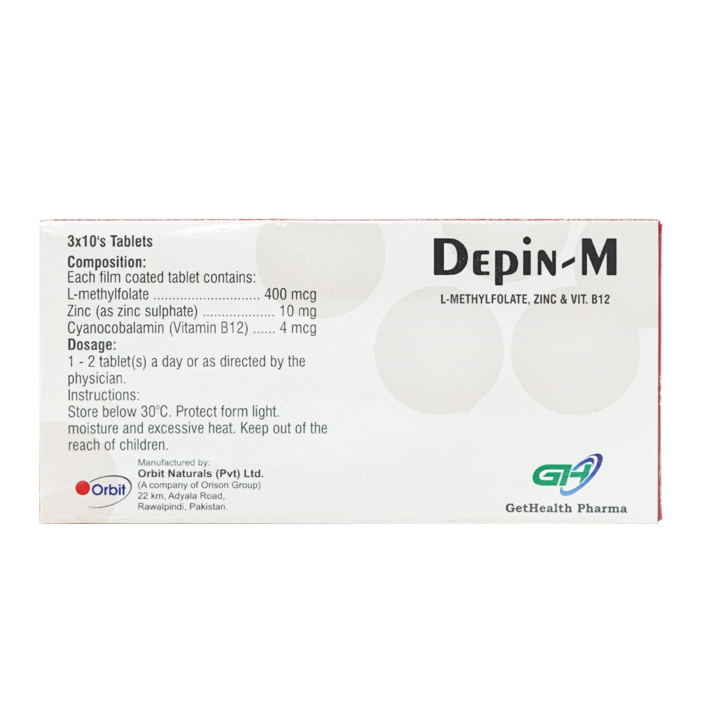 Depin M Tablet : Iron Tablet in Pakistan