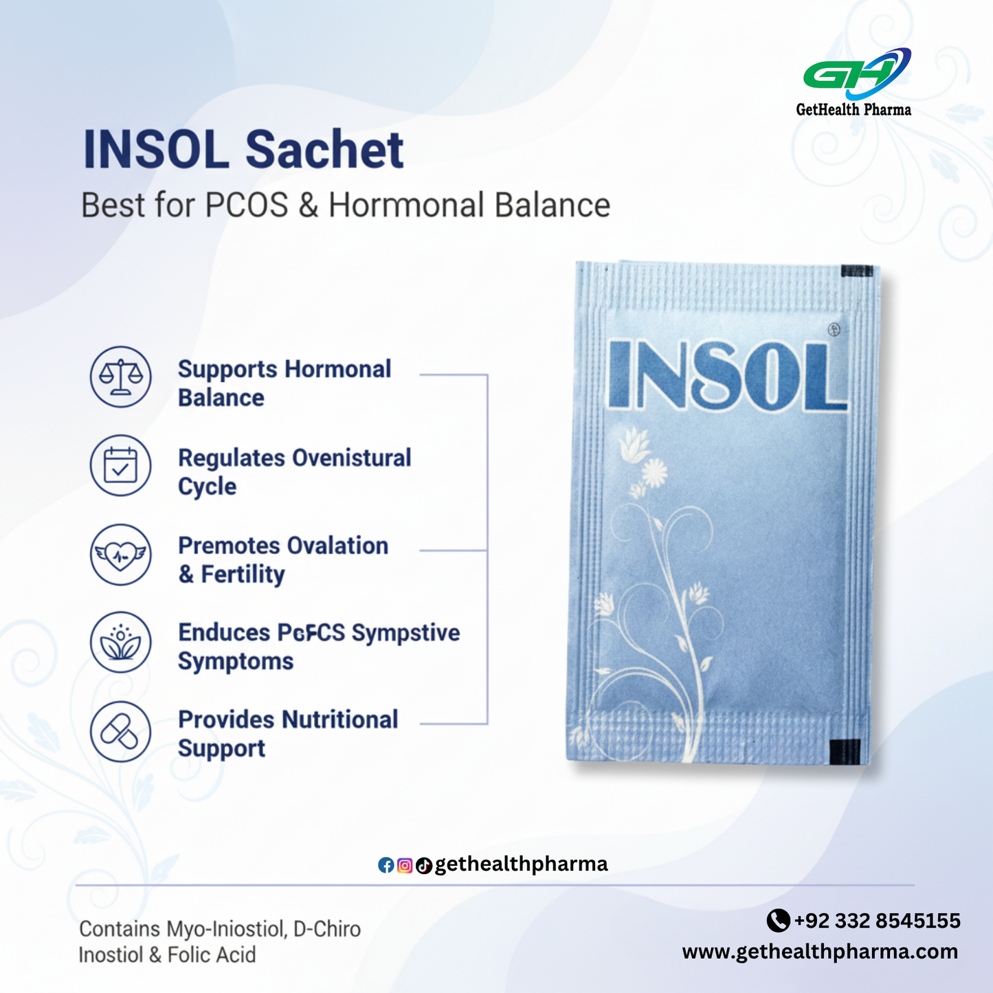 Insol Sachet PCOS Supplement In Pakistan