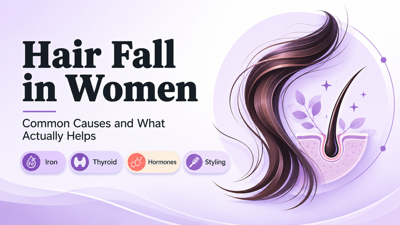 Hair Fall in Women: Common Causes and What Actually Helps