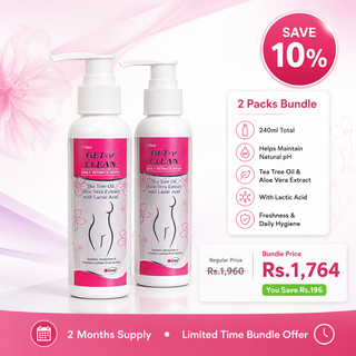 Get V Clean – Vaginal Wash Bundle (2 Packs, 10% Off)