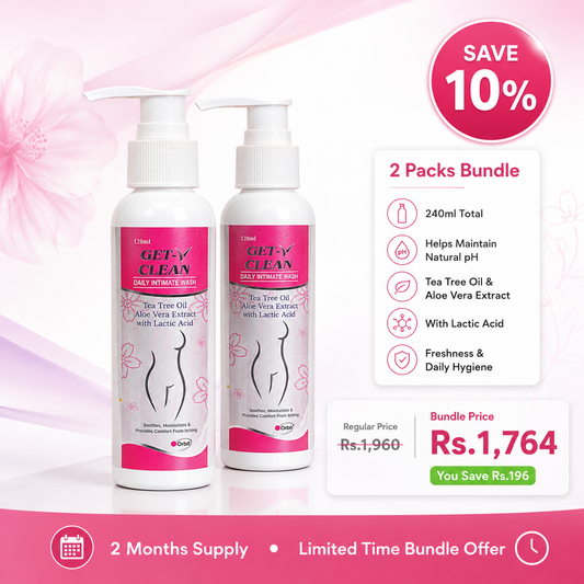 Get V Clean – Vaginal Wash Bundle (2 Packs, 10% Off)