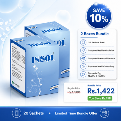 Insol Sachet – PCOS Supplement Bundle (2 Packs, 10% Off)