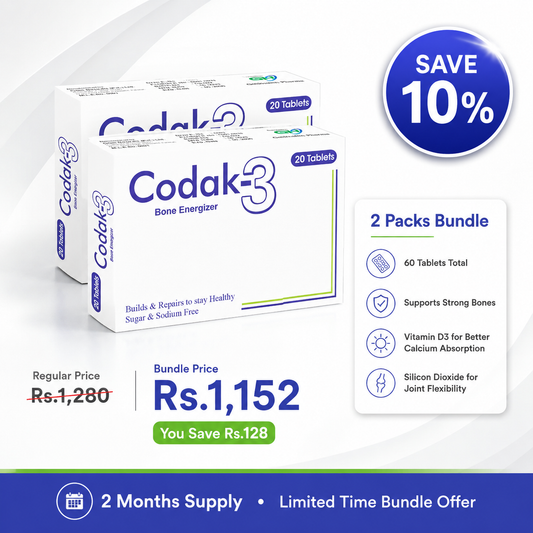 Codak-3 Tablet – Calcium Supplement Bundle (2 Packs, 10% Off)