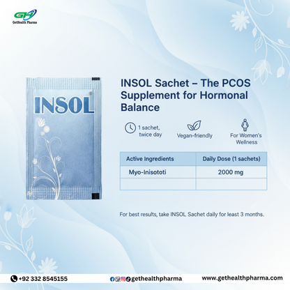 Insol Sachet – PCOS Supplement Bundle (2 Packs, 10% Off)