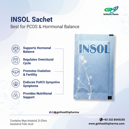 Insol Sachet – PCOS Supplement Bundle (2 Packs, 10% Off)
